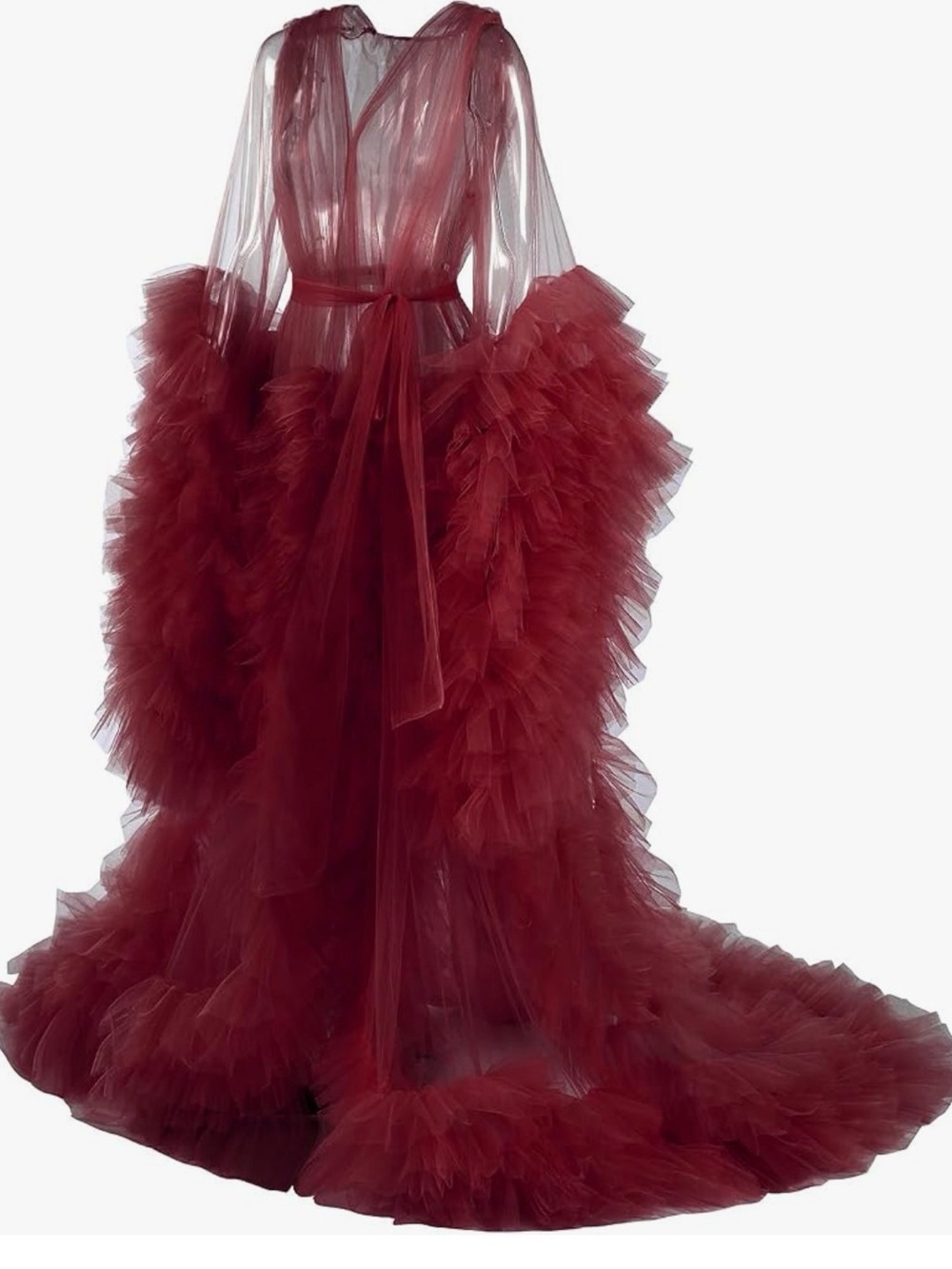 Tulle Maternity Robe for Photo Shoot - Picture 4 of 4